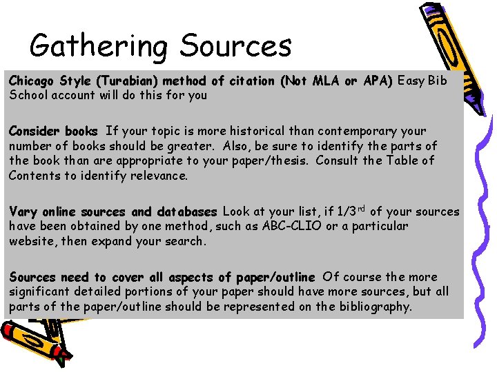 Gathering Sources Chicago Style (Turabian) method of citation (Not MLA or APA) Easy Bib Gathering Sources Chicago Style (Turabian) method of citation (Not MLA or APA) Easy Bib