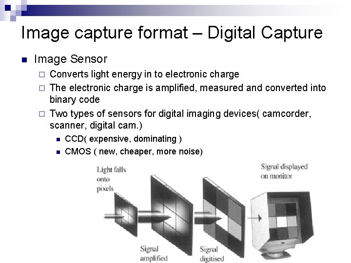 Digital Imaging Systems IO Workflow of digital imaging