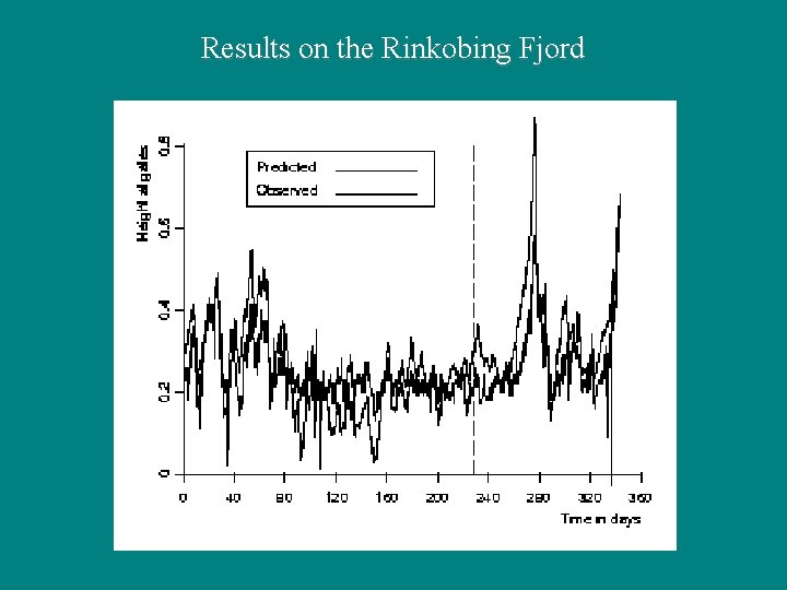 Results on the Rinkobing Fjord 