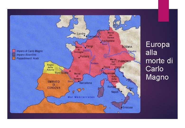 Europa alla morte di Carlo Magno 