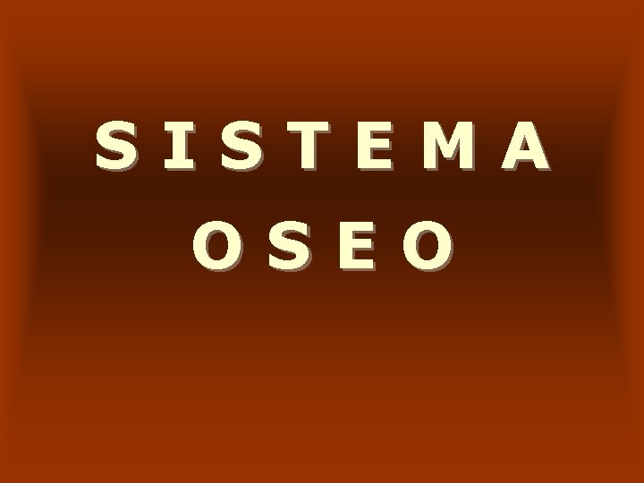 SISTEMA OSEO 