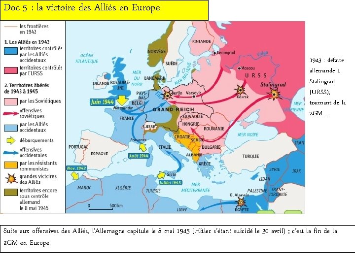 Doc 5 : la victoire des Alliés en Europe 1943 : défaite allemande à