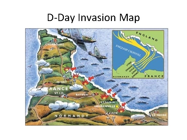D-Day Invasion Map 