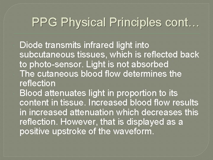 Vascular Technology Lecture 25 Venous Photoplethysmography PPG HHHoldorf