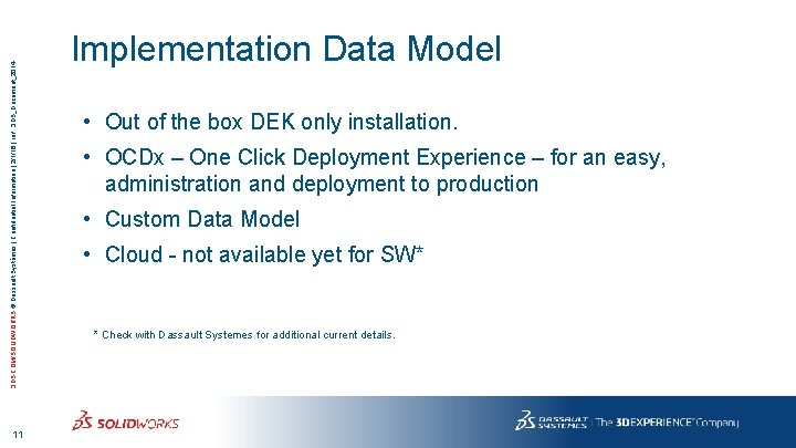 3 DS. COM/SOLIDWORKS © Dassault Systèmes | Confidential Information | 2/1/16 | ref. :