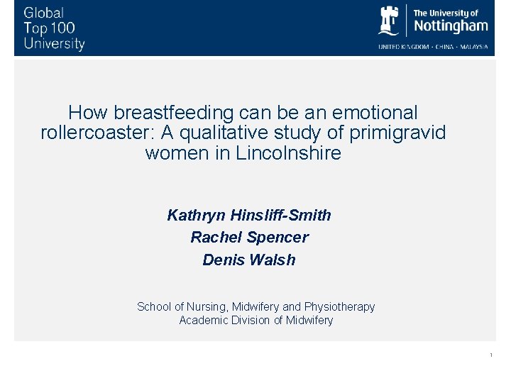 How breastfeeding can be an emotional rollercoaster: A qualitative study of primigravid women in