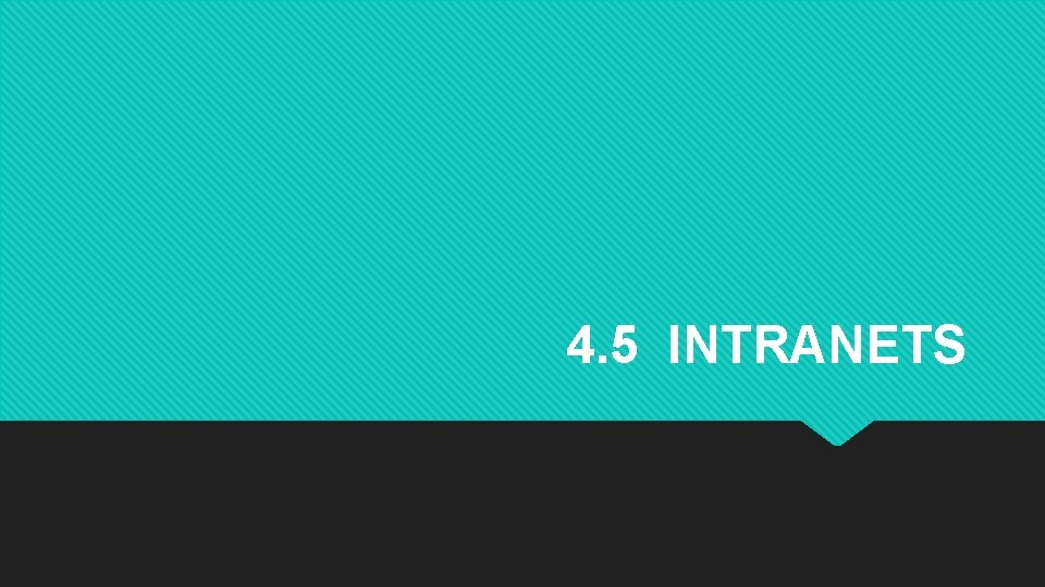4. 5 INTRANETS 