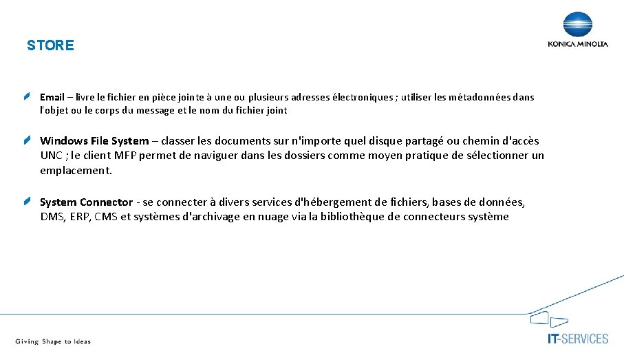 STORE Email – livre le fichier en pièce jointe à une ou plusieurs adresses