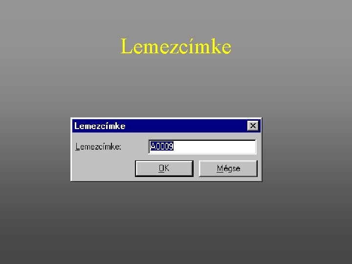 Lemezcímke 