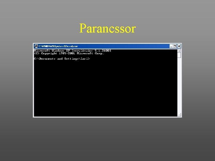 Parancssor 