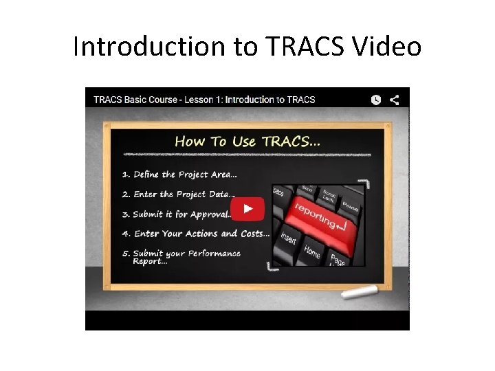 Introduction to TRACS Video 