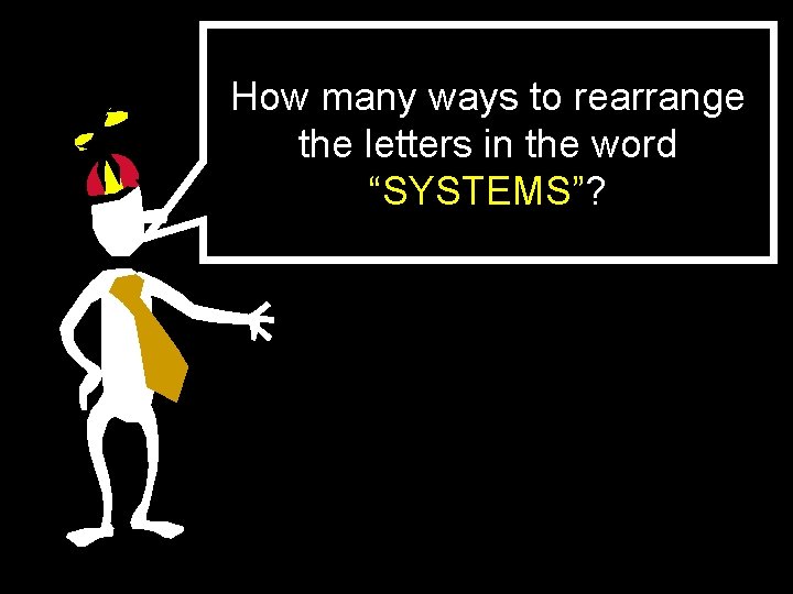 How many ways to rearrange the letters in the word “SYSTEMS”? 
