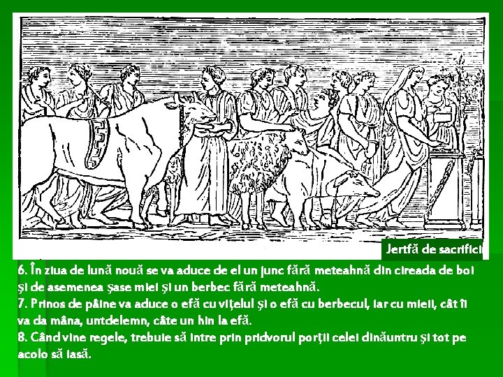 Jertfă de sacrificiu 6. În ziua de lună nouă se va aduce de el