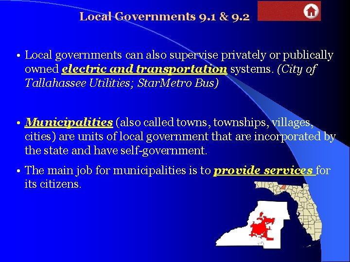 Local Governments 9. 1 & 9. 2 • Local governments can also supervise privately Local Governments 9. 1 & 9. 2 • Local governments can also supervise privately