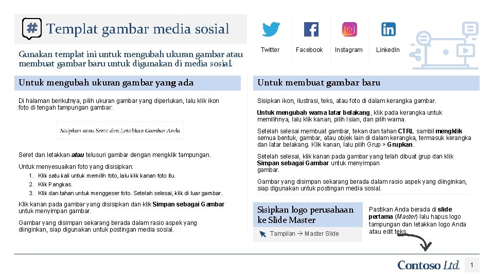 Templat gambar media sosial Gunakan templat ini untuk mengubah ukuran gambar atau membuat gambar