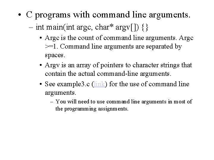 Lecture 3 Some commonly used C programming tricks