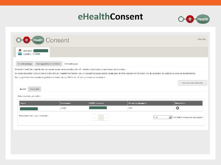 e. Health. Consent 