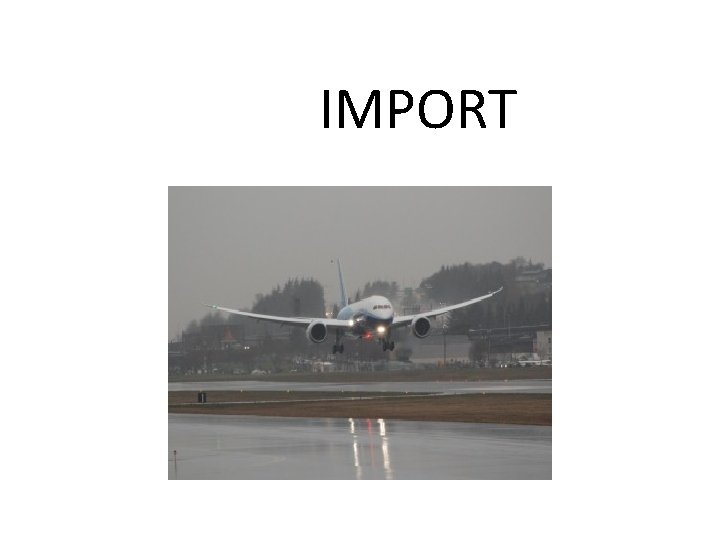 IMPORT 