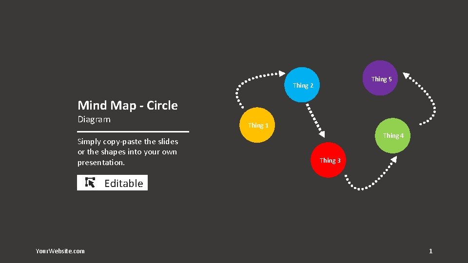 Thing 5 Thing 2 Mind Map - Circle Diagram Simply copy-paste the slides or