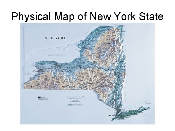 Physical Map of New York State 