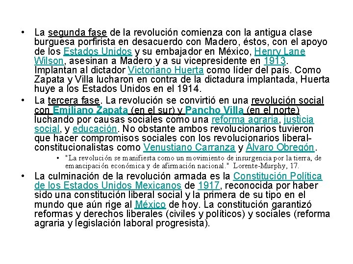  • La segunda fase de la revolución comienza con la antigua clase burguesa