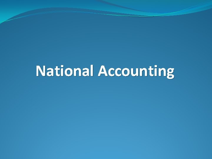 National Accounting 