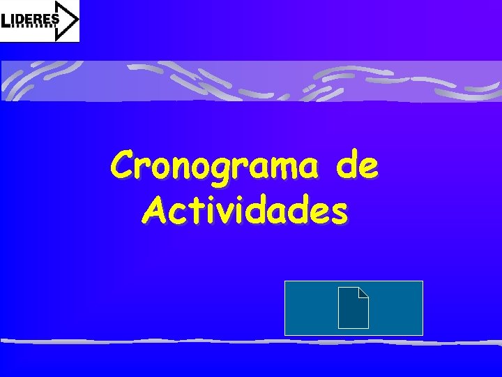 Cronograma de Actividades 