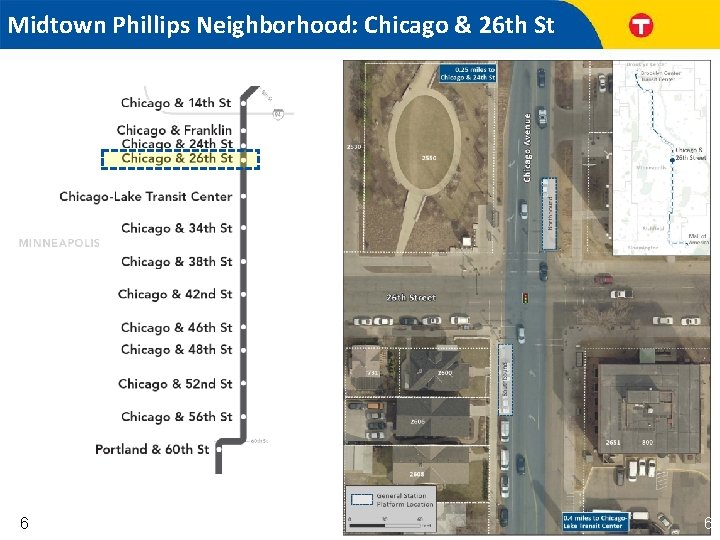 Midtown Phillips Neighborhood: Chicago & 26 th St 6 6 