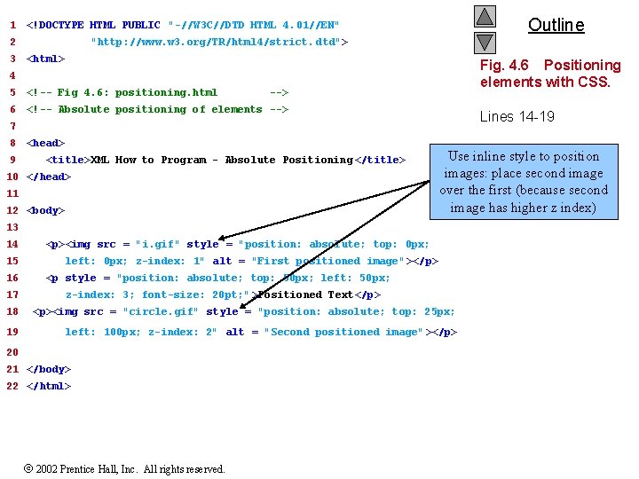 1 2 3 Outline <!DOCTYPE HTML PUBLIC "-//W 3 C//DTD HTML 4. 01//EN" "http: