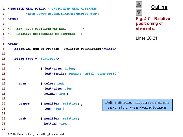 1 2 3 Outline <!DOCTYPE HTML PUBLIC "-//W 3 C//DTD HTML 4. 01//EN" "http: