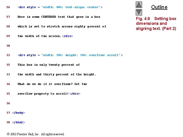 26 <div style = "width: 80%; text-align: center" > 27 Here is some CENTERED