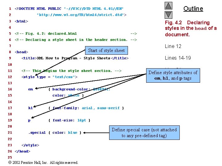 1 2 3 Outline <!DOCTYPE HTML PUBLIC "-//W 3 C//DTD HTML 4. 01//EN" "http: