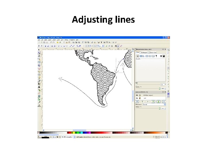 Adjusting lines 