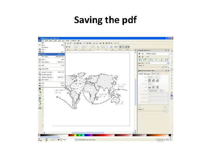 Saving the pdf 