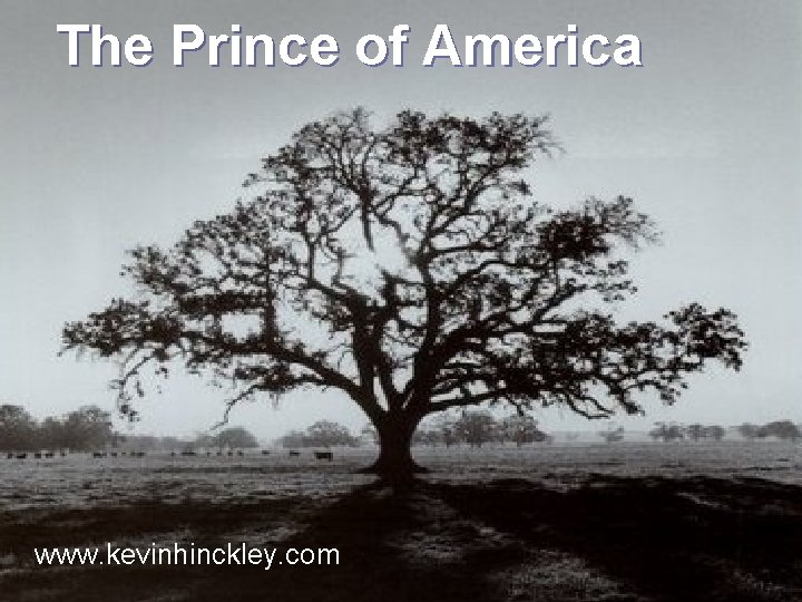 The Prince of America www. kevinhinckley. com 