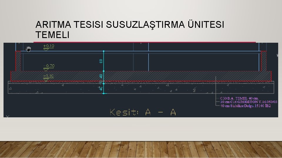 ARITMA TESISI SUSUZLAŞTIRMA ÜNITESI TEMELI 