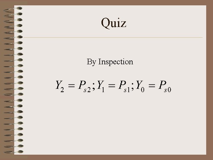 Quiz By Inspection 