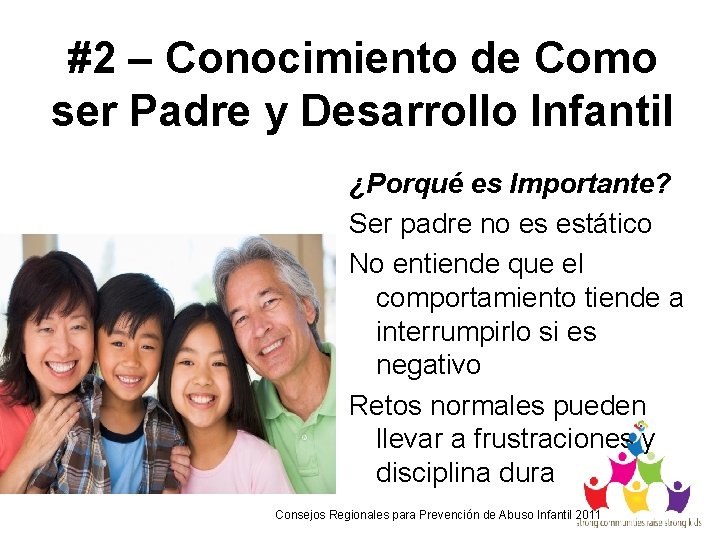 #2 – Conocimiento de Como ser Padre y Desarrollo Infantil ¿Porqué es Importante? Ser