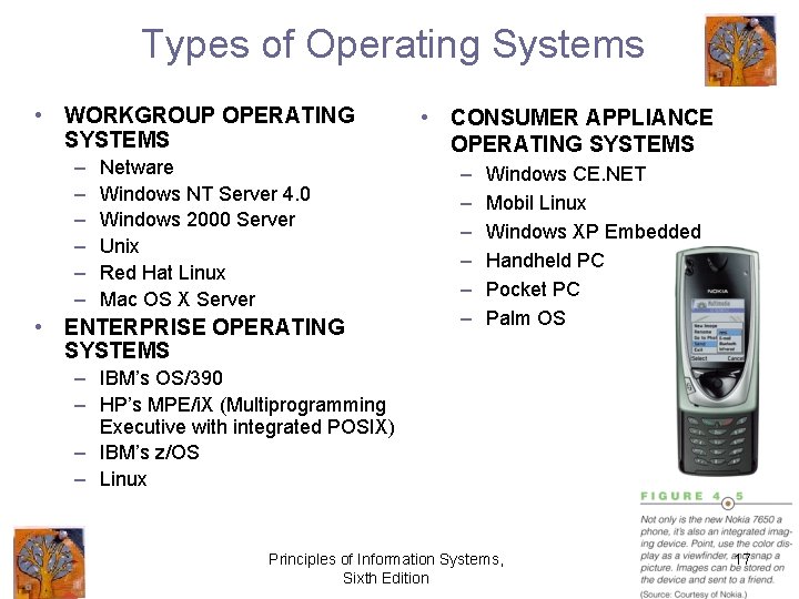 Types of Operating Systems • WORKGROUP OPERATING SYSTEMS – – – Netware Windows NT