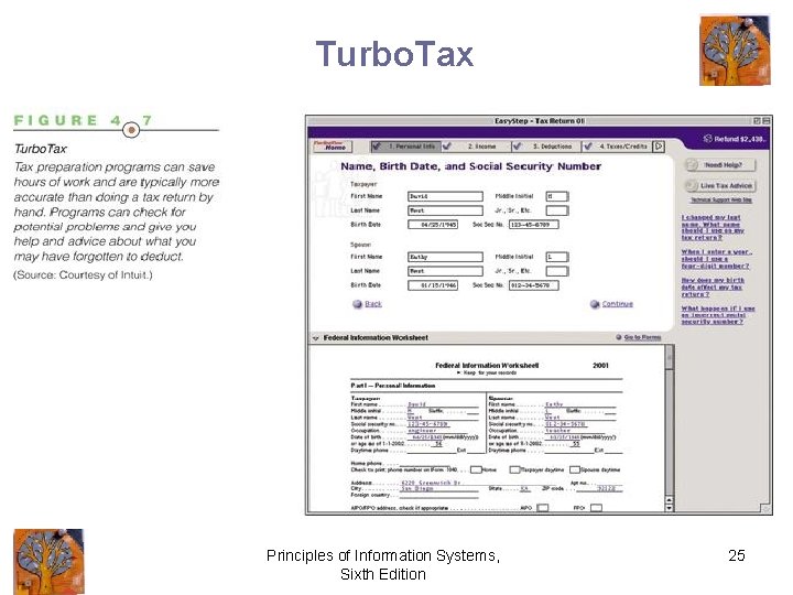 Turbo. Tax Principles of Information Systems, Sixth Edition 25 