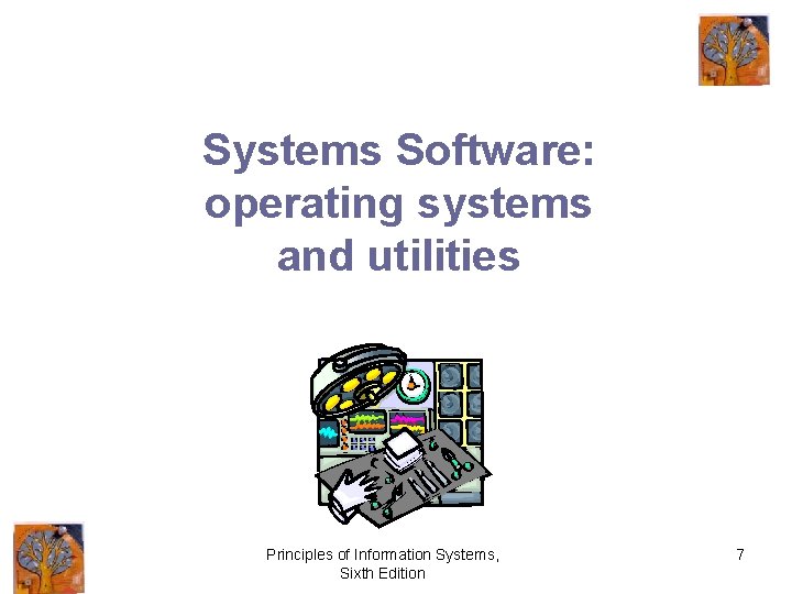 Systems Software: operating systems and utilities Principles of Information Systems, Sixth Edition 7 