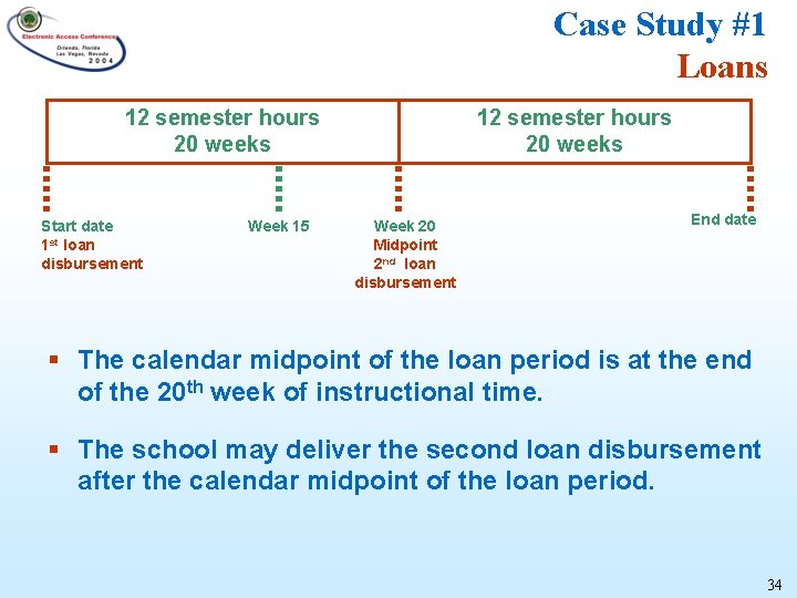 Case Study #1 Loans 12 semester hours 20 weeks Start date 1 st loan