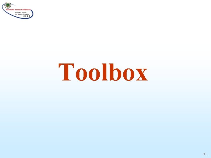 Toolbox 71 