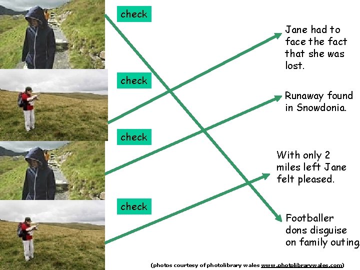 check Jane had to face the fact that she was lost. check Runaway found