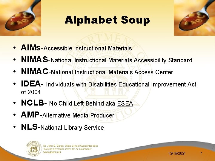 Getting and Using Accessible Instructional Materials AIMS What