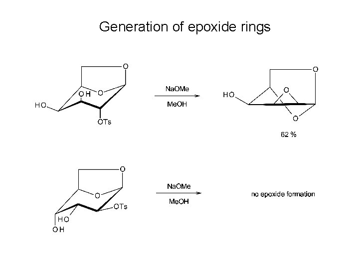 Generation of epoxide rings 