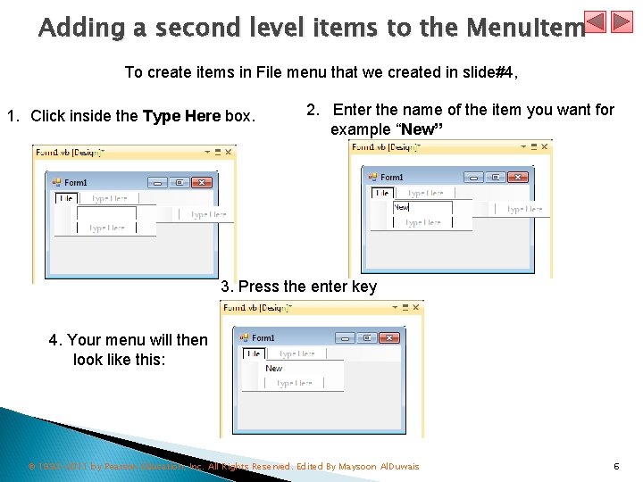 Windows Forms GUI A Deeper Look Menus Month