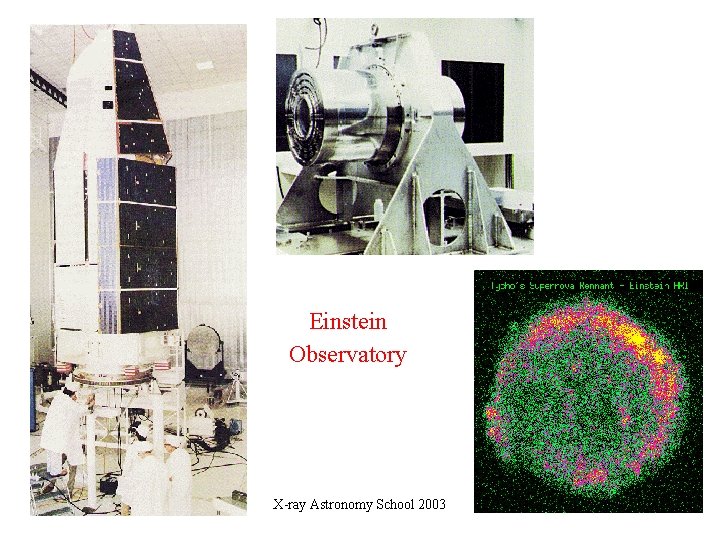 Einstein Observatory X-ray Astronomy School 2003 