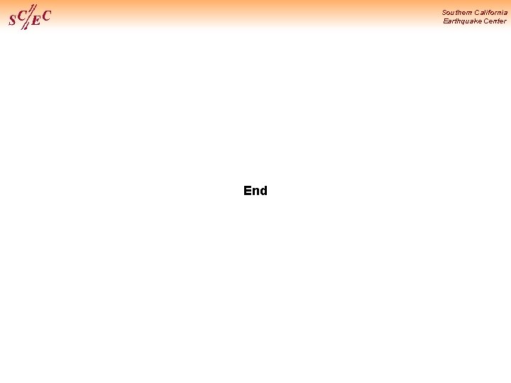 Southern California Earthquake Center End 
