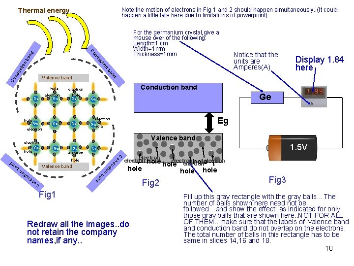 Thermal energy Note: the motion of electrons in Fig 1 and 2 should happen